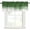 Sage Green, variant on Ombre Green Waves Rod Pocket Curtain Valance, Abstract Art Gradient Modern Farmhouse Window Valance for Living Room, Bedroom, Kitchen 42"W x 12"L