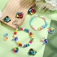 thumbnail image 4 of 1 Box 5 Styles Focal Beads Colorful Silicone Focal Beads Cute Colorful Awareness Loose Spacer Bead Bulk for Jewelry Making DIY Beadable Pen Keychains Bracelet Necklace Gifts, 4 of 6