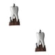 thumbnail image 4 of Cateissary Regalo único para decoración de oficina, escultura , figurita decorativa, decoración de escritorio, figuritas, ornamento, clínica blanco 2Conjunto, 4 of 6