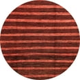 thumbnail image 1 of Ahgly Company Indoor Round Abstract Red Abstract Area Rugs, 7' Round, 1 of 6