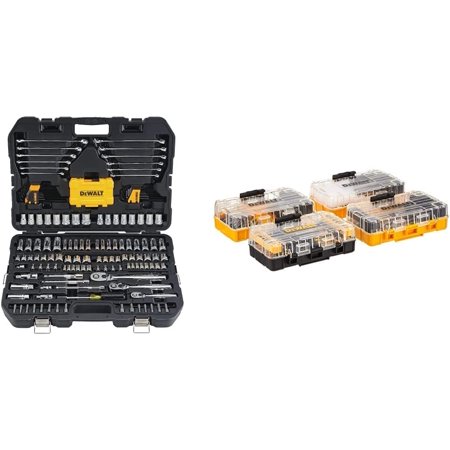 Mechanics Tools Kit and Socket Set 142-Piece 1/4 & 3/8” Drive MM/SAE (DWMT73802)