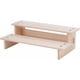thumbnail image 5 of Exhibidor de madera de 2 niveles para mesa, soporte pequeño para alimentos., 5 of 9