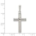 thumbnail image 2 of 925 Sterling Silver Cross Necklace Charm Pendant Religious Latin, 2 of 6