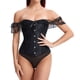 thumbnail image 5 of Fajas Para Mujeres Control de Barriga Body Erógeno Sólido Vintage Túnica Corsé Tubo Cintura Soporte Cuerpo Esculpir Apretar Pechos Tops Odeerbi ODB142356, 5 of 9