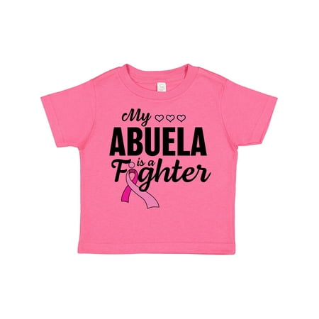 

Inktastic Breast Cancer Awareness My Abuela is a Fighter Boys or Girls Toddler T-Shirt