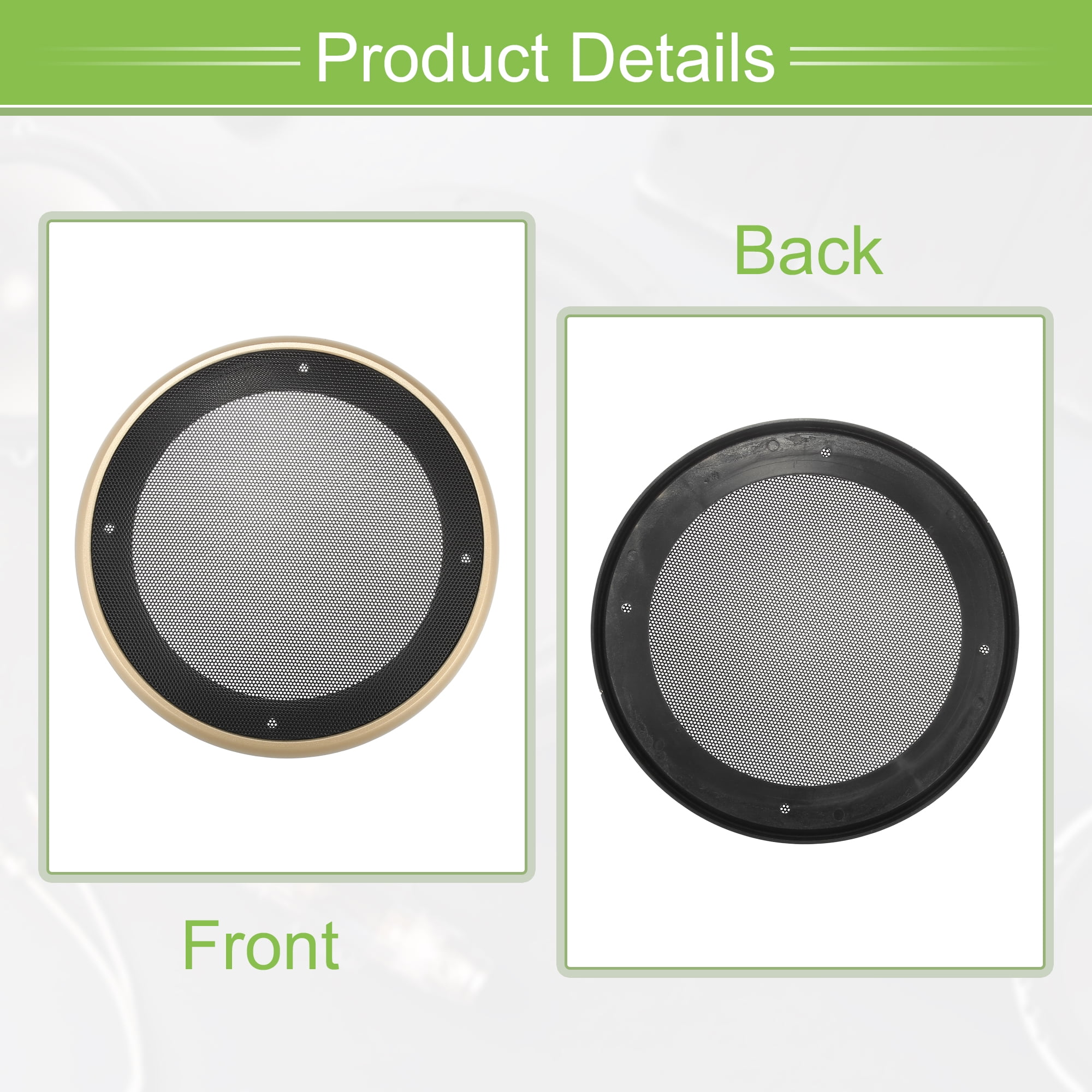 Unique Bargains Car Speaker Grills Cover Mesh Round Subwoofer Guard Protector Case 6.5"