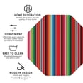 thumbnail image 3 of Pofeuu Mexican Serape Blanket Stripes Print Coasters for Drinks, 4Pack PU Leather Coasters, Bar Drink Coasters for Tabletop Protection, Furniture from Damage-Octagon, 3 of 6