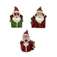 thumbnail image 4 of 3Pcs Christmas Santa Figure Resin Santa Figurines Decorative Figures for Desktop Bedroom Indoor Christmas Ornaments, 4 of 8