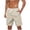 Khaki, variant on Xunlbb Men's Short Pants Quick-Dry Beach Shorts Lightweight Swim Trunks with Side Pockets Summer Vacation Fashion Comfortable Casual Wear Plus Size Holidays