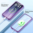 thumbnail image 3 of Dteck for Samsung Galaxy S24 Case with Screen Protector+Camera Protector, MIL-Grade Drop Protection Stylish Pattern Slim Shockproof Phone Cover for Galaxy S24,Purple, 3 of 10