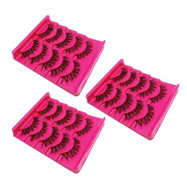 EeaseMX 15 pares de pestañas postizas naturales reutilizables de varias capas