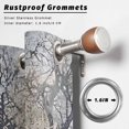 thumbnail image 6 of Outdoor Curtains for Patio Waterproof, Boho Grey Tree Windproof Pravicy Outside Porch Blackout Curtain, Vintage Watercolor Trunk Branch Sun Blocking Grommets Curtains for Cabana 2 Panels 54"x108", 6 of 9