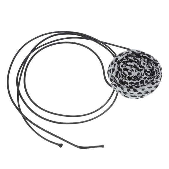 Unique Bargains Rose Choker Necklace 1Pc for Any Occasion White, Black