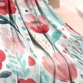 thumbnail image 3 of Pioneer Flower Floral Print Pattern Blanket,Comfortable Soft Flannel Throw Blanket,All Season,Warm Lightweight Blankets for Sofa Bed Couch Living Room Chair,30"x40", 3 of 4
