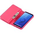 thumbnail image 4 of Wallet Case for Samsung Galaxy S9,Magnetic Handbag Zipper Pocket PU Leather Flip with 9 Card Slots and Wrist Strap Folio TPU Inner Stand Case for Samsung Galaxy S9 - Rose Red, 4 of 14