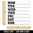 thumbnail image 2 of Weekly Days of the Week List Self-Inking Rubber Stamp Ink Stamper - Purple Ink - Small 1 Inch, 2 of 7