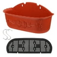 thumbnail image 6 of Milisten 1Set Red Plastic Hanging Planter for Balcony and Outdoor Decor 13.56X5.89X6.29in, 6 of 8
