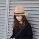 thumbnail image 4 of Sonducket Sombrero de ala ancha de fieltro, gorro Vintage para mujer, gorro cálido de invierno, accesorios de ropa de viaje para fiestas Sombreros caqui, 4 of 8