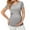 Grey, variant on ZTTD Womens Maternity Ribbed Tee Shirt Casual Short Sleeve V Neck Basic Nursed T Shirt Top for Breastfeeding Blouse