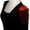 Red, variant on Beading Epaulettes Shouler Tassel Fringe Shoulder Patches Suit Epauletter Badge Jewelry Brooch with Pin back for Stage Outfit Gown 2 pieces