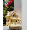thumbnail image 4 of Home Bazaar Backyard Bird Cottage Bird House - Yellow, 4 of 4