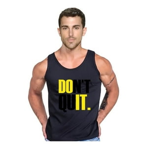 Persodesign - Polera No Te Rindas Hazlo Do It Dont Quit Pesas Tank Gym Talla 2Xl Negro Hombre