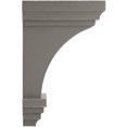 thumbnail image 3 of Ekena Millwork 3 1/2"W x 3 3/4"D x 6"H Mini Jefferson Wood Vintage Decor Corbel, Reclaimed Grey, 3 of 6