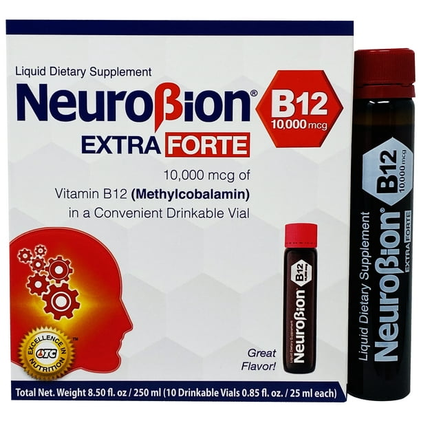 Neurobion Extra Forte B12 10,000 mcg Vials Extreme Powerful B12 10