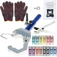 thumbnail image 5 of findmall Hydraulic AC Hose Crimper Kit Hydraulic Hose Crimper Hydra-Crimp 71500 Hydraulic Hose Crimping Tool with 7 Pairs of Dies Set Fit for Barbed and Beaded Hose Fittings, 5 of 6