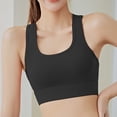 thumbnail image 4 of Women Bras Breasted Back Running Fitness Yoga High Strength Shock-proof Bra Sports Underwear Sports Bra Black S, 4 of 5