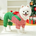 thumbnail image 7 of Dog Sports Striped Shirt Puppy Kitten Vest Pet Sportswear Clothing Christmas Pet Dogs Cats Coats Dress Up Costume, 7 of 7