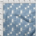 thumbnail image 3 of oneOone Cotton Cambric Blue Fabric Geometric Sewing Material Print Fabric By The Yard 56 Inch Wide, 3 of 4