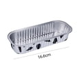 thumbnail image 3 of Freidora de aire desechable Bandeja de lata Papel de aluminio Caja de lata para hornear Bandeja para barbacoa (Blanco 10 piezas), 3 of 5