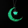 thumbnail image 4 of Owl Glow In Dark Pendant Chain Necklace for Women Green or Blue Ginger Lyne Collection, 4 of 5