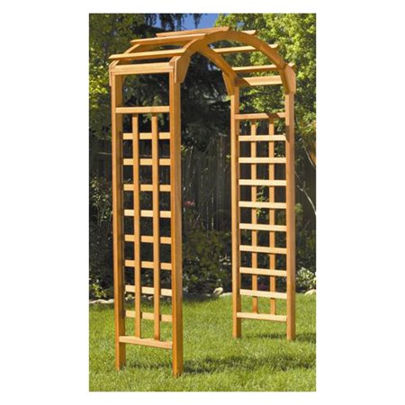 Greenstone Natural Arch 7 ft. Wood Arbor - Walmart.com
