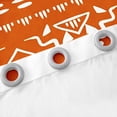 thumbnail image 5 of Erosebridal Boho Aztec Window Curtains 38"Wx45"L Western Geometric Curtains Tribal Retro Boho Aztec Curtains & Drapes Modern Farmhouse Bedroom Decor Exotic Bohemian Curtains 2 Panels Orange White, 5 of 6