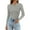 Gray, variant on JGNGSHN Women Long Sleeve Shirt Crew Neck Tops Slim Fit Tshirts Basic Ribbed Plus Size Tee