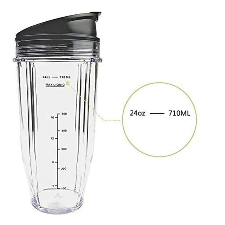 32oz Replacement Cups Compatible with Ninja Nutri Bn401, Ss101, Bn400, Bn800, Bn801, SS351, SS151 Twisti Duo Blender, with Upgraded Sip and Seal