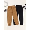 thumbnail image 3 of Mikrdoo Boys’ Cargo and Basic Jogger Pants,2-Pack (Size: 7-15), 3 of 8