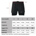 thumbnail image 7 of Lixada Men's 2-in-1 Running Shorts Quick Drying Breathable Training Exercise Jogging Cycling Shorts with Longer Liner, 7 of 7