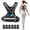 Black-4-10lb, variant on Black 4-10lb Adjustable Weighted Vest for Walking Running Crossfit Strength Training