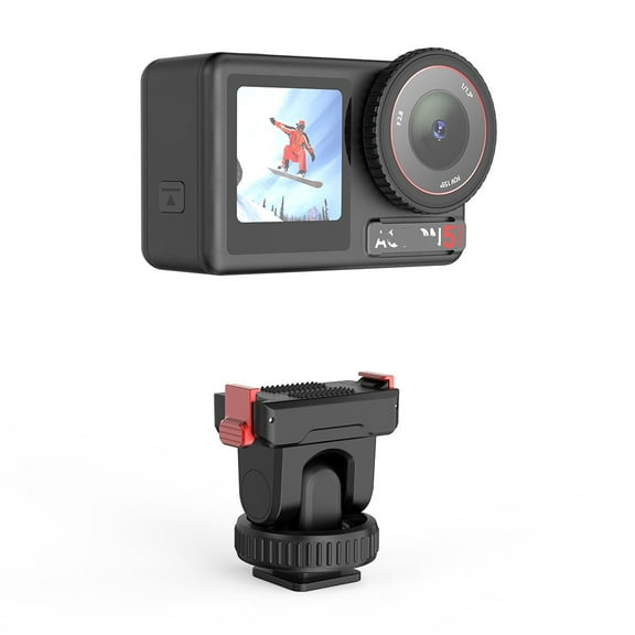 Magnetic Adapter Mount Bracket For DJI Osmo Action 5pro/4/3 Gimbal Cold Shoe Expansion Base Quick Release Magnet Suction Mounting Holder Accessories Attachable Tripod, Selfie, Vlogging