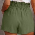 thumbnail image 5 of Frostluinai Comfy Paperbag Shorts For Women Summer Beach Shorts Tie Elastic Shorts Loose Shorts Hot Pants With Pocket For Vacation, 5 of 7