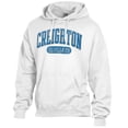thumbnail image 2 of Men's Comfort Wash  White Creighton Bluejays Lightweight Fleece Pullover Hoodie, 2 of 3