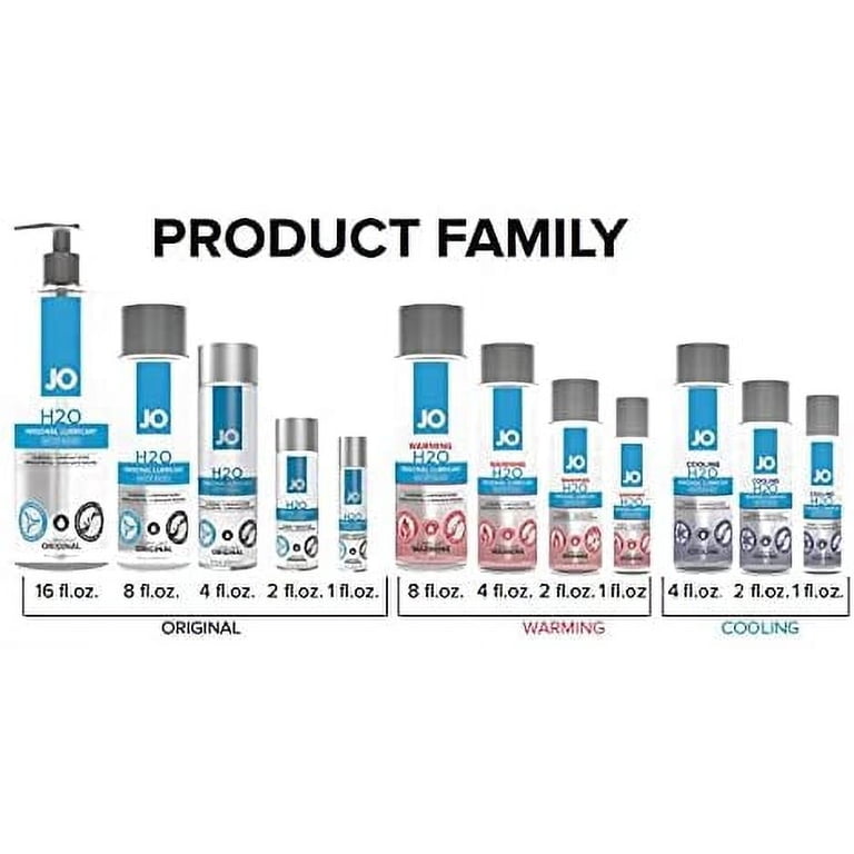 wearable remote vibrators JO H2O Original Water Based Personal Lubricant, 8 Ounce, Non-Staining, Easy  Clean, Toy & Condom Compatible