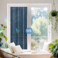 Navy Blue and White Striped Window Privacy Film, Rainbow Film ...