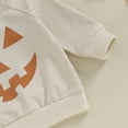 thumbnail image 4 of Baby Boy Girl Halloween Outfits Long Sleeve Shirts Pumpkin Sweatshirt Pullover Tops Pants Set Toddler Infant Fall Winter Clothes, 4 of 8