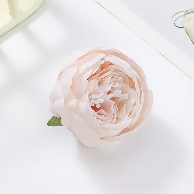 Amzcrzy Artificial Flower, Artificial Plants, Decoration Simulation Flower Head Silk Flower Head Decoration DIY Handmade Material Simulation Flower Decoration Cloth simulation flower