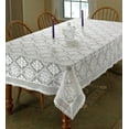 thumbnail image 4 of Stars Crochet Vintage Lace Design Tablecloth 60" by 90" Oblong/Rectangle White, 4 of 4