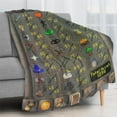 thumbnail image 6 of Old School RuneScape (OSRS) Maxed Stats 99 Fleece Sherpa Blanket - Classic MMORPG Fan Collection, Premium Soft Cozy Bedding for Gaming Rooms/Dorms/Office Naps (2277), 6 of 9